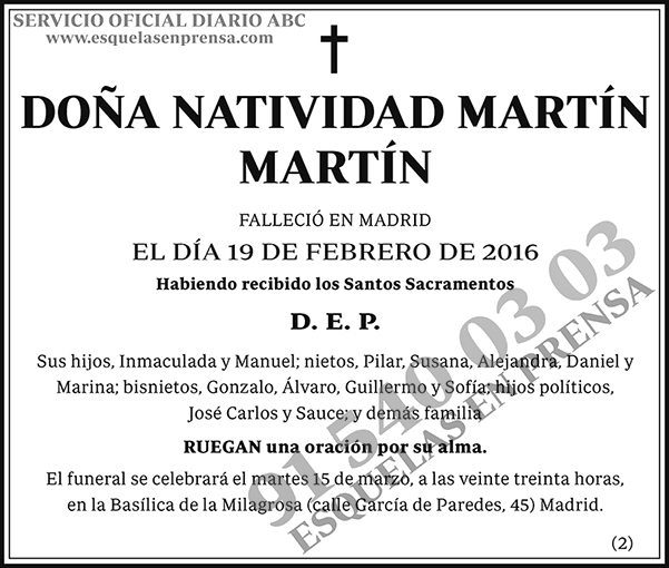 Natividad Martín Martín